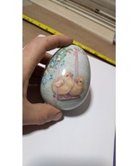 Collectable egg tin easter bunny egg tin candy treat holder - £3.90 GBP
