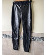 Bailey 44 Black Faux Leather Jersey Leggings SZ S EUC - €55,19 EUR