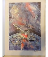 Life in Space Lithograph Print by René Villiger Signed, Numbered 407/600  - £79.83 GBP