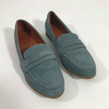 EUC Universal Thread Blue Gray Suede Leather Loafers Wms 8 - £14.78 GBP