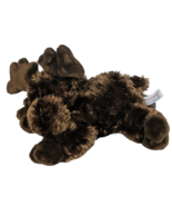 Aurora Brown Moose Plush Toy Stuffed Animal 8&quot; - £14.07 GBP