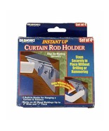 IdeaWorks Instant Up Curtain Rod Holders JI-16267-Set of 4 No Drill Renter - $12.34