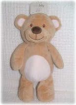 KellyBaby Beige 20&quot; Plush Classic My First Teddy Bear Rattle Security Lovey NWTs - £15.17 GBP