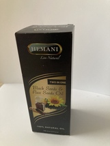 hemani Black Seeds &amp; flax Seeds Oil 4.2 oz - £23.96 GBP