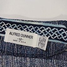 Alfred Dunner RN#19232 Women's Blue & White Under Vest Long Sleeve Shirt Size 12 image 4