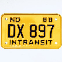 1988 United States North Dakota INTRANSIT Special License Plate DX 897 - $18.91 CAD