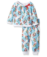 Youngland Baby Girls Faux Fur Holiday Sleep Set, Blue/White 18Months - £12.83 GBP