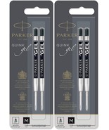 Parker Gel Refill for Ballpoint Pens Medium Point Black Ink 4-Total refills - $20.18