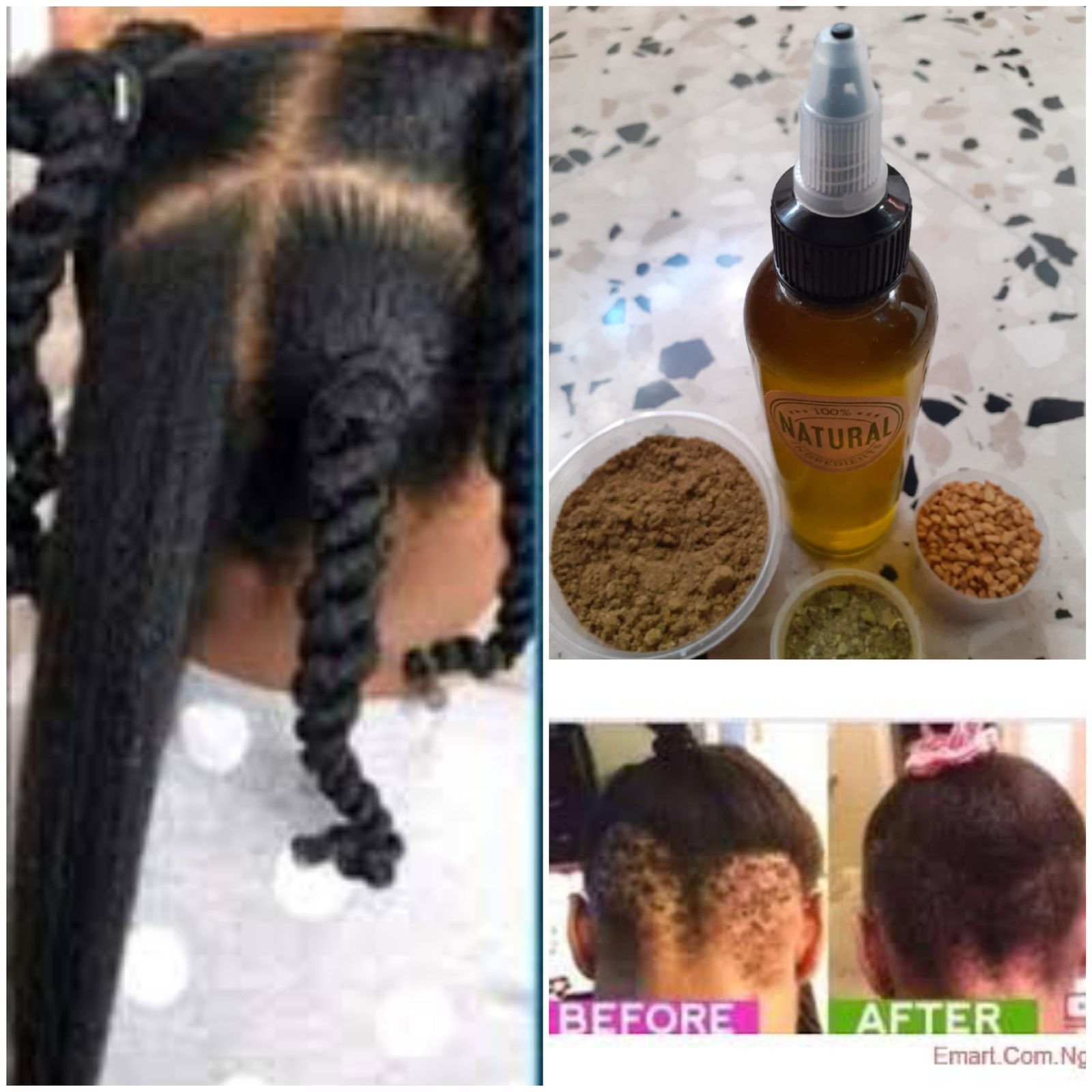 Chebe, Funegreek,Ambunu & Aloe Vera Powder Infused Oil. 120ml