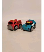 Fisher Price Lil Zoomers Police Car Firetruck Roly Ball Rattle Vehicles ... - $159.08 MXN
