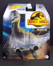 Hot Wheels Jurassic World Dominion Velociraptor Blue 3/6 New - £7.43 GBP