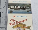 Matchbook Cover  The Red Snapper Dining Room &amp; Lounge Daytona Beach Shor... - £9.87 GBP