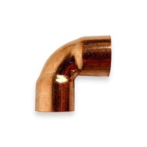 1/2&quot; C x C 90° Degree Short Radius Copper Elbow Fitting Pipe - £5.25 GBP