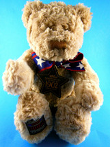 Gund Anniversary Wish 100th year Teddy Bear Plush tan Brown 12&quot; 9&quot; sitti... - £9.91 GBP