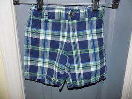 Janie and Jack Blue Plaid Shorts Adjustable Waist Size 18/24 Months Boy'... - $19.80