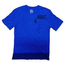 Nike Mens Bonded Dot Futura T Shirt,Royal Blue/Black,Large - £35.48 GBP