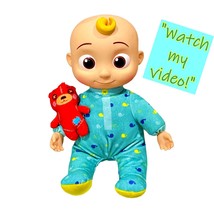 Cocomelon JJ Doll Plush Laughs Sings Talks Musical Bedtime 13 Inch WORKS VIDEO - £9.82 GBP