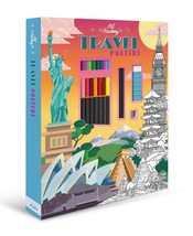 Art Academy Travel Posters: Coloring Kit with Coloring &amp; Graphite Pencils [Paper - £13.12 GBP