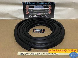 NEW 1977-1992 Cadillac TRUNK DECK LID WEATHERSTRIP SEAL (See Fitment Chart) - £58.14 GBP