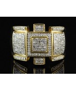 2.10Ct Round Simulated Diamond Men&#39;s Royal Pinky Ring In Gold Plated 925... - $166.87 CAD