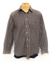 Tommy Hilfiger Men’s Button Down Plaid Shirt Size XL 2Ply Cotton Long Sl... - $11.87