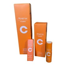 Lot of Avon Anew Vitamin C: Body Serum, Body Oil, Lip Treatment, Eye Cream NEW - £23.76 GBP