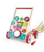 Hape Wooden Push and Pull Music Learning Walker| Multiple Activities Cen... - £31.07 GBP