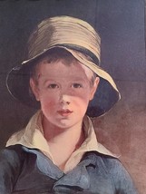 Antique Thomas Surry Print &quot;The Torn Hat&quot; Under Glass Wooden Frame 14.5 X 11.5&quot; - £37.70 GBP