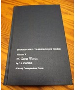 Scofield Bible Correspondence Course Volume V 26 Great Words Moody Insti... - $24.81