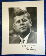 John F Kennedy Photo 8x10 Card Stock Facsimile Signed Best Wishes No COA - £99.05 GBP
