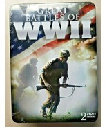 Great Battles Of WWII 2 Disc DVD Set in Tin Box Documentary WWII New Sea... - £15.66 GBP