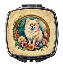 Pomeranian Artwork Square Compact Mirror - $15.95