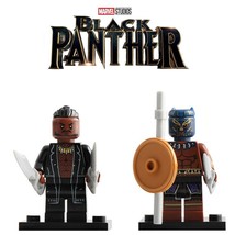 2pcs/set Black Panther &amp; Erik Killmonger (Ritual Fight) Marvel Minifigures - £6.40 GBP