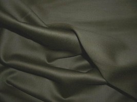 3.75 Yd C 58&quot; Wide Olive Super 120 Silky Smooth Designer Pure Wool Suit Fabric - £62.93 GBP