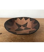 Vtg Mid Century African Style Carved Hardwood Wooden Decorative Bowl Dis... - £29.02 GBP