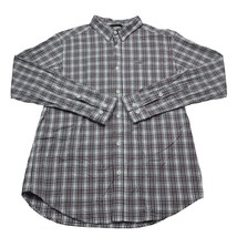 Columbia Shirt Mens M Blue Plaid Outdoor Casual Long Sleeve Button Up - $18.69