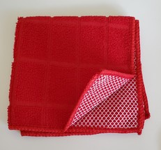 Red Coffee Kitchen Set 7pc Towels Potholders Dishcloths Colorful Cafe Cups image 4