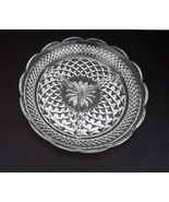 Vintage Wexford Three Part Relish dish 8 1/2 inches Scalloped Edge Diamo... - $15.39