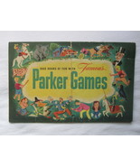 old 1950&#39;s Parker Games Promo Fold-Out Games mini-catalog insert poster - $15.00