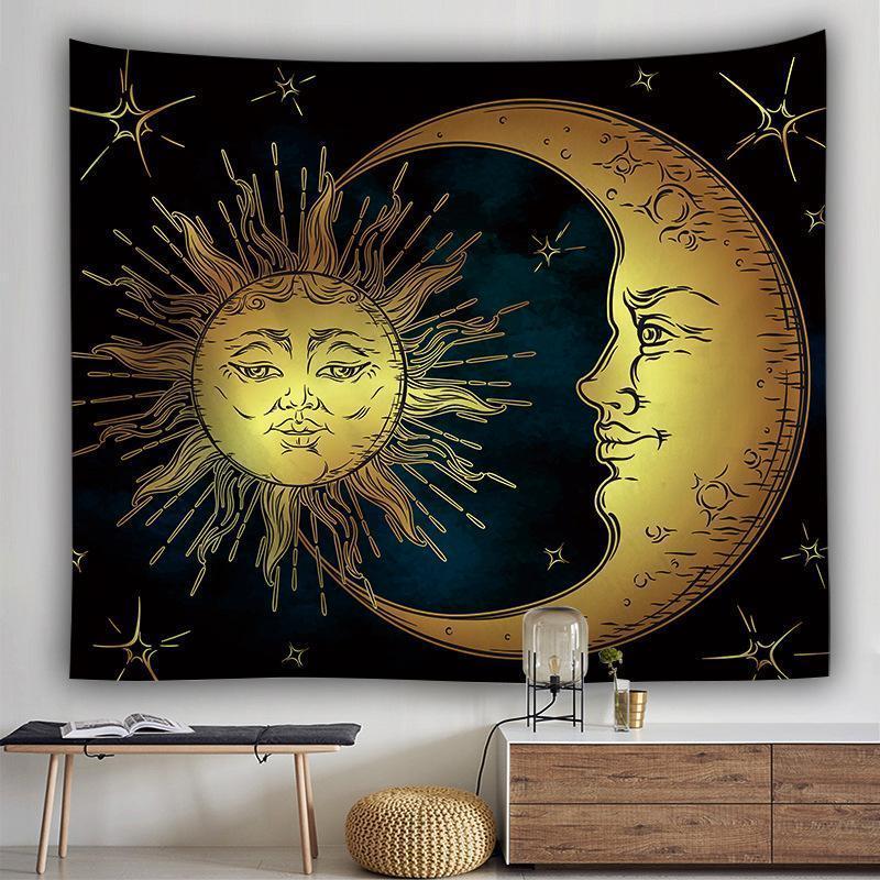 Moon Facing Sun Tapestry - $10.29+