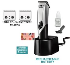 Andis PRO Cordless Trimmer/Clipper KIT 2-Stainless Steel Blade Set,Charg... - £117.98 GBP
