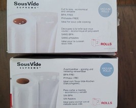 4x Rolls Vacuum Sealer Bags for Sous Vide Foodsaver 11in x 20ft Embossed... - $329.83 MXN