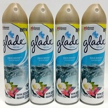(LOT 4) S.C.Johnson Glade Air Freshener Spray Smell Aqua Waves Eliminates Odors - £21.28 GBP