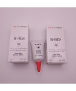 LOT OF 2 Clarins My Clarins Re Fresh Roll On Eye De Puffer .1oz ea - $9.89