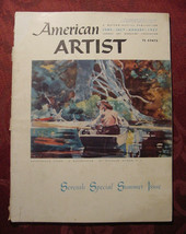 AMERICAN ARTIST June July August 1957 Robert Vickrey Henry Pitz Willard Mullin - £10.19 GBP