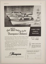 1956 Print Ad Thompson Bros. Clinker Boats Made in Cortland,New York - £14.18 GBP