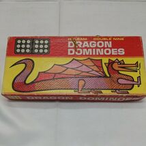 Vintage Dragon Dominoes Halsam Products Double Nine 55 Pieces Board Game - €6,46 EUR