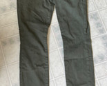 7 For All Mankind Skinny Ankle Pants Womens Size 28 Green Chino - $34.30