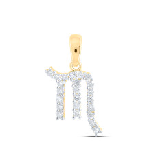 10K Yellow Gold Round Diamond Zodiac Scorpio Sign Nicoles Dream Collection - £234.31 GBP