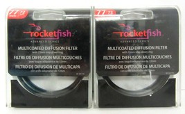 Lot of 2 Rocketfish 77 Multicoated Diffusion Filter with 72mm step down ring - $11.64